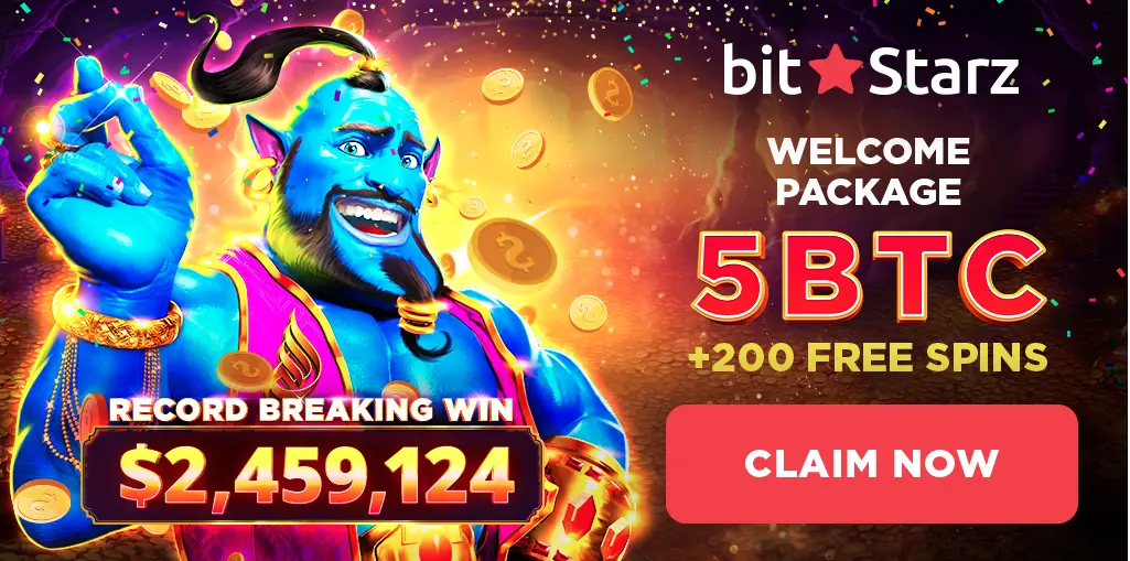 Up to 5 Btc Welcome Package at Bitstarz Casino